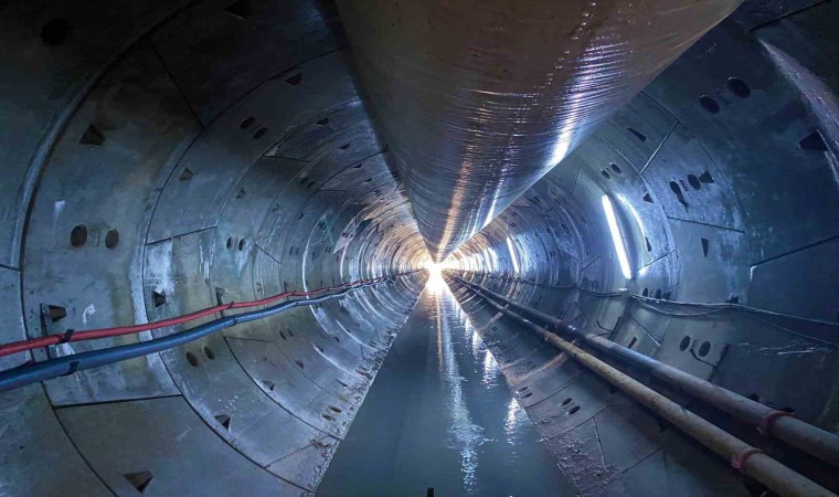 Yoncalı Barajı tünelinde ışığa 1 kilometre kaldı