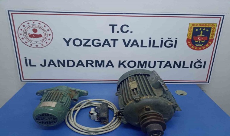 Yozgatta hızar dinamosu ve elektrik kablosu çalan 2 zanlı tutuklandı