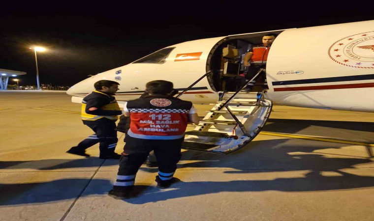 13 yaşındaki genç, uçak ambulans ile Ankaraya sevk edildi