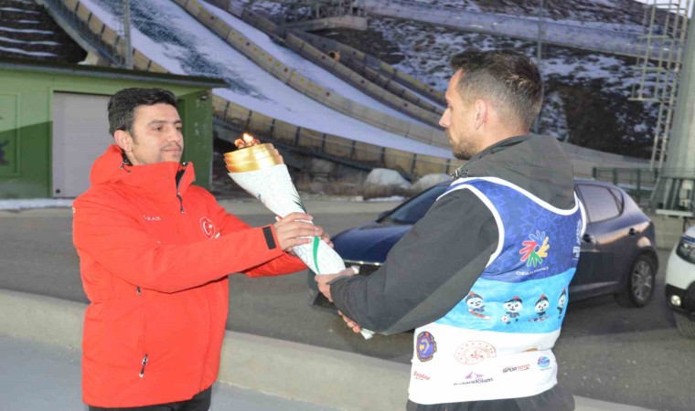 2023 Kış Deaflympicsin meşale ateşi Palandökende yandı