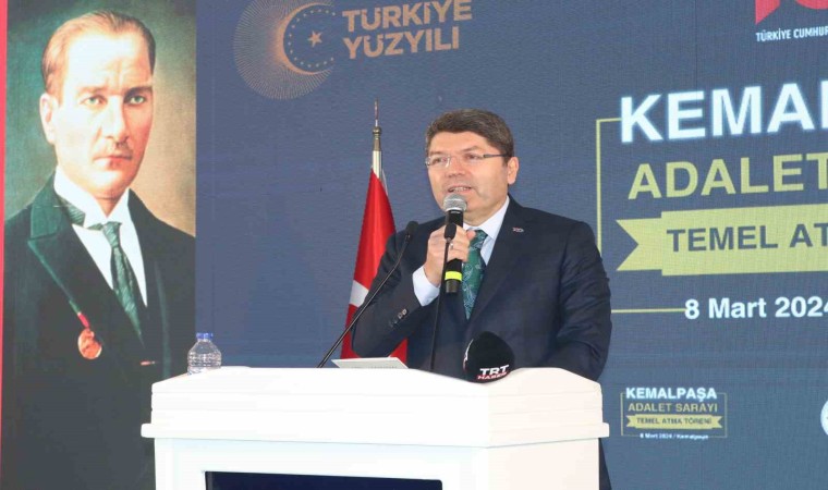 Adalet Bakanı Yılmaz Tunç İzmirde Kemalpaşa Adalet Sarayının temelini attı