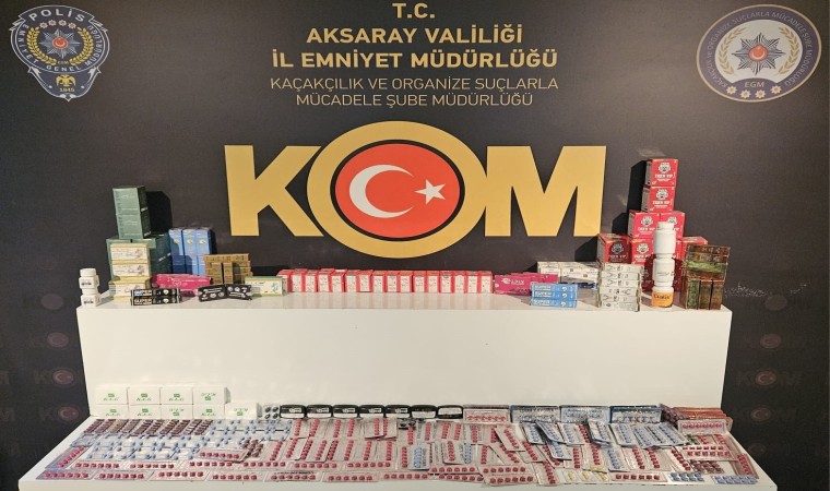 Aksarayda kaçak cinsel gücü artırıcı ilaç operasyonu