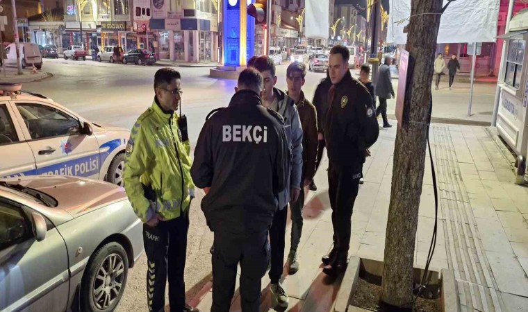 Alaca polisinden huzur ve asayiş uygulaması