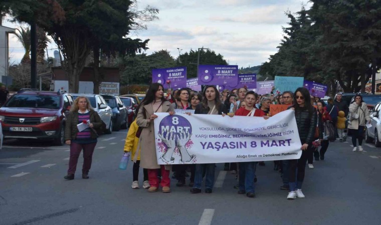 Aliağada 8 Mart Dünya Emekçi Kadınlar Günü kutlandı