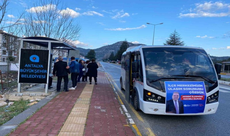 Antalya Büyükşehirden Aksekiye ulaşım desteği