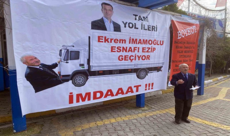 Balıkçı Kenandan İmamoğluna dikkat çeken afişli tepki