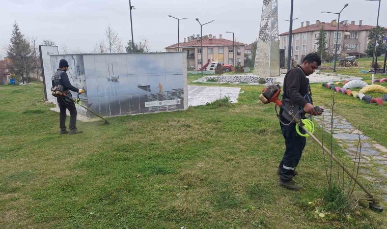 Başiskelede yeşil alanlar bahara hazırlanıyor