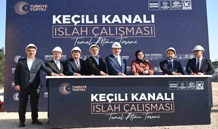 Başkan Altay Keçili Kanalı Islah Çalışmasının temelini attı