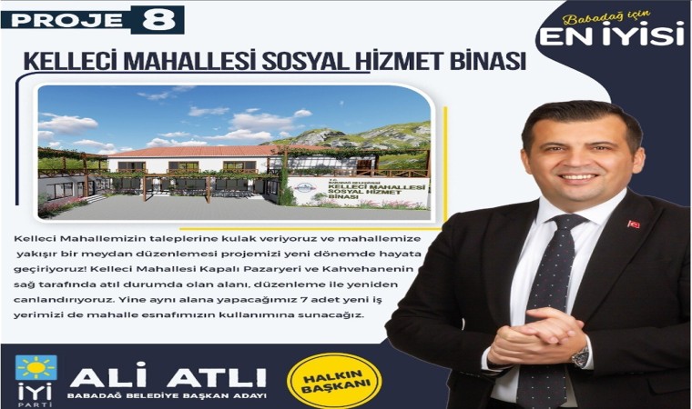 Başkan Atlıdan Kelleci Mahallesine sosyal hizmet binası müjdesi