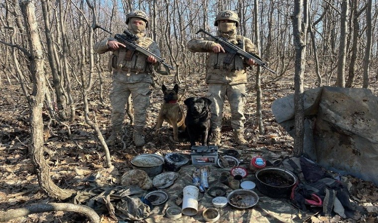 Bingölde 2 sığınak bulundu, 1 adet roketatar ele geçirildi