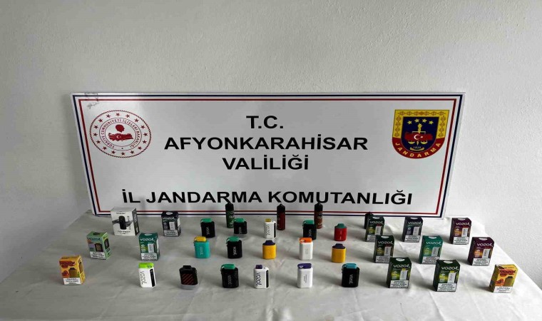 Bolvadinde elektronik sigara baskını