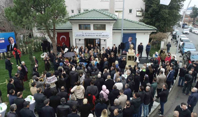 Büyükçekmecede Atatürk Mahalle muhtarlığı törenle açıldı