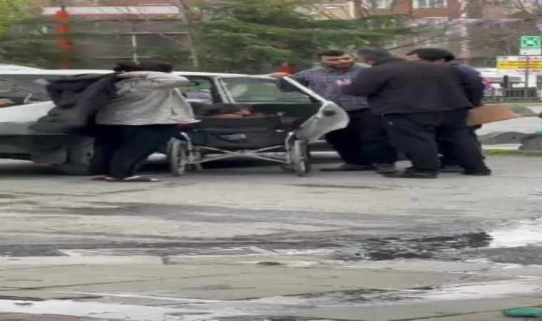 Çekmeköyde dilencilik yapacağı yere araba ile taşınan dilenci kamerada