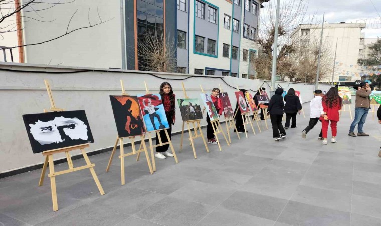 Cizrede Çanakkale Zaferi konulu resim sergisi açıldı