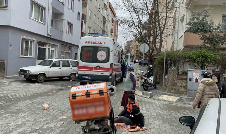 Çorluda trafik kazası: 1 yaralı