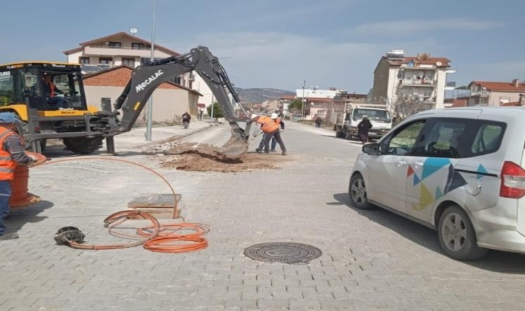 Gedizde fiber internet çalışmaları başladı