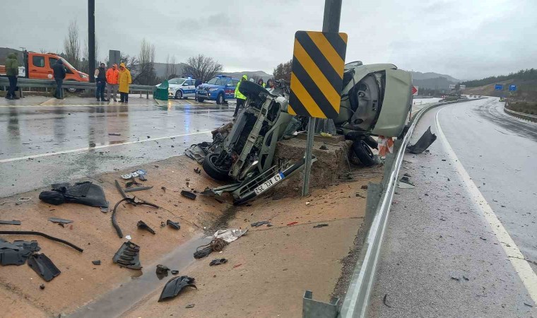 Gedizde yağış kaza getirdi: 1 ölü