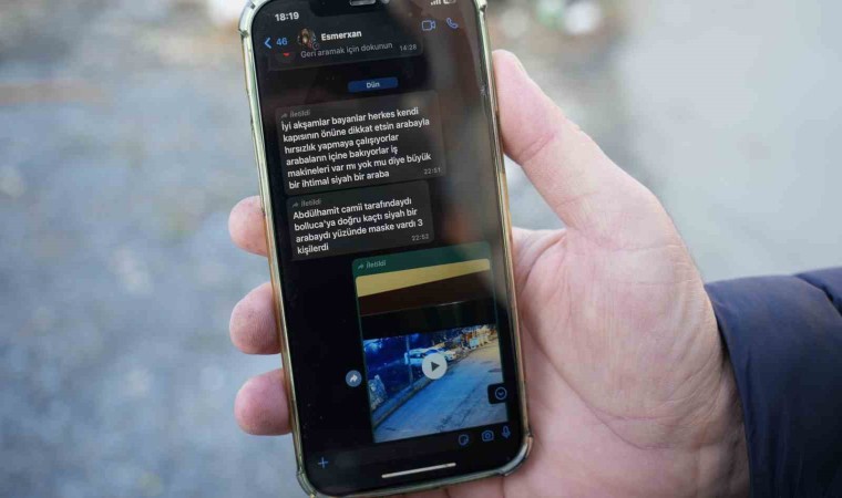 Gruba gelen hırsız var mesajını önemsemeyince aracı soyuldu