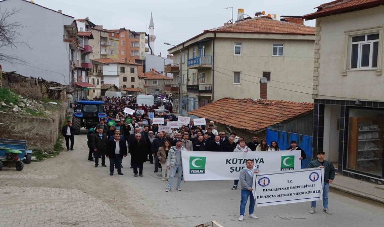 Hisarcıkta bağımlılıkla mücadele farkındalık yürüyüşü