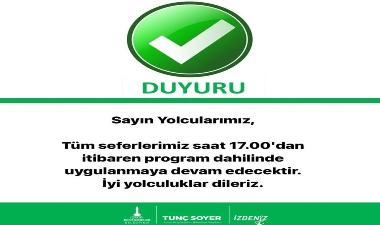 İzmirde vapur seferleri yeniden başladı