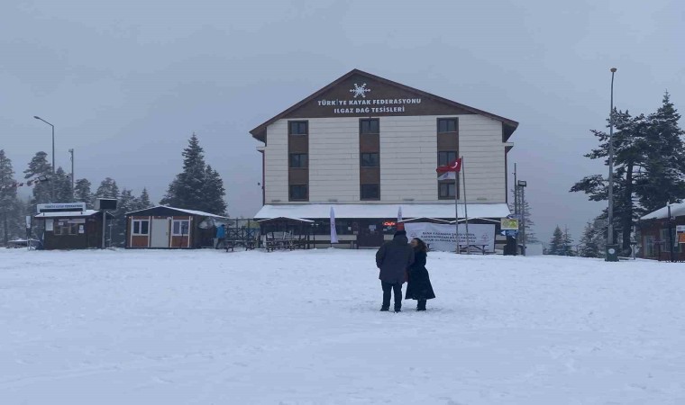 Kastamonuda kar yağışı: Ilgaz Dağı beyaza büründü