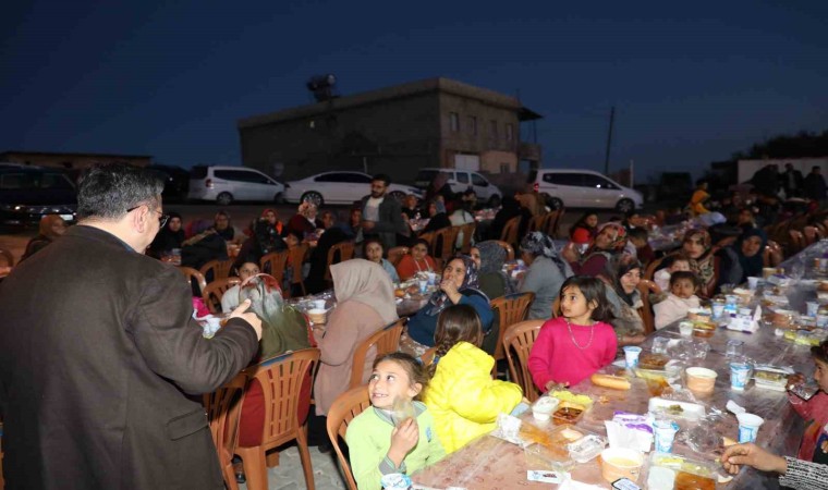 Kırsaldaki vatandaşlar iftarda bir araya geldi