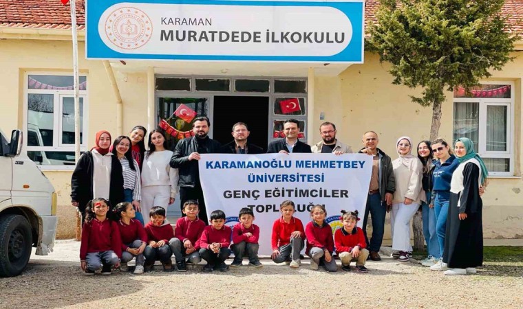 KMÜ öğrencilerinden köy okuluna kitap bağışı