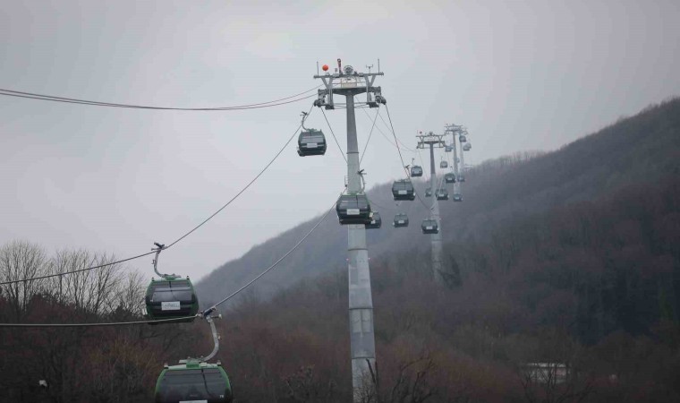 Kocaelinin 50 yıllık rüyası gerçek oldu, teleferik Kartepeye ulaştı