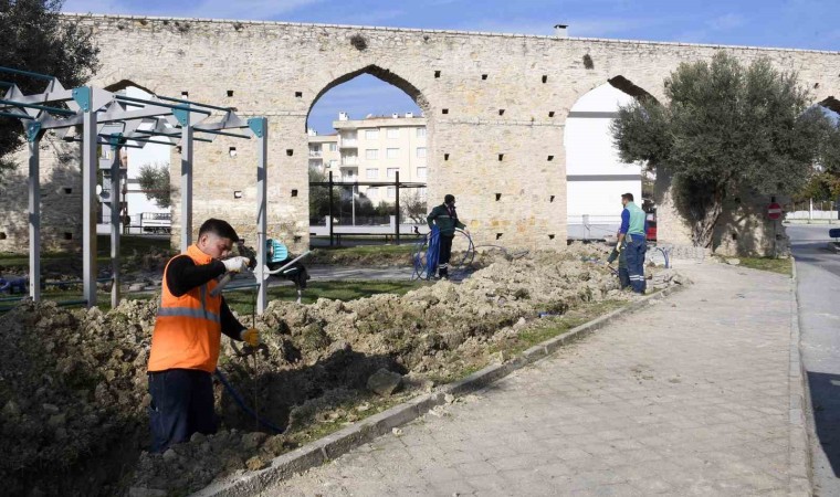 Kuşadasının Tarihi Su Kemeri ışıklandırılacak