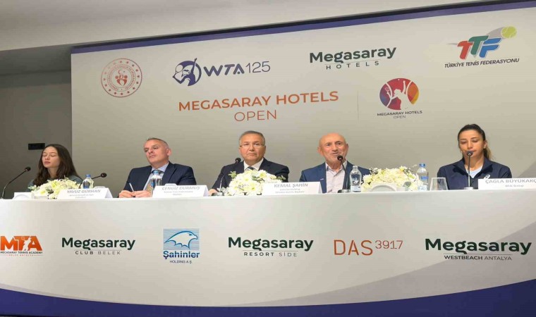 Megasaray Hotels Open Tenis Turnuvasının basın toplantısı gerçekleştirildi