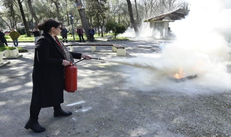 Muğla Sağlık İl Müdürlüğünde yangın tatbikatı yapıldı