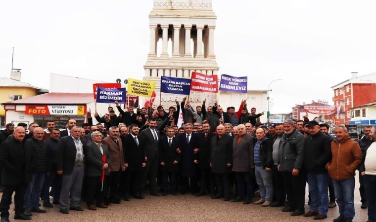 Narmanda Başkan adayı Temel Daşa yoğun ilgi