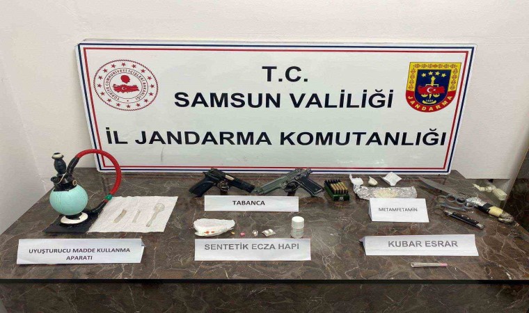 Samsunda jandarmadan uyuşturucu operasyonu