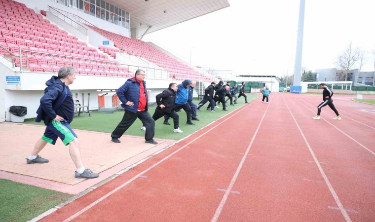 Samsunda protokol güne sporla başladı