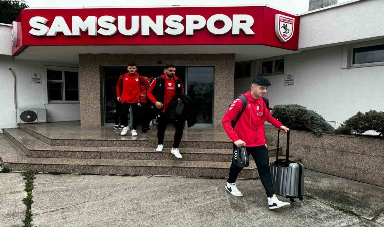 Samsunspor, Hatayspor maçı için Mersine gitti