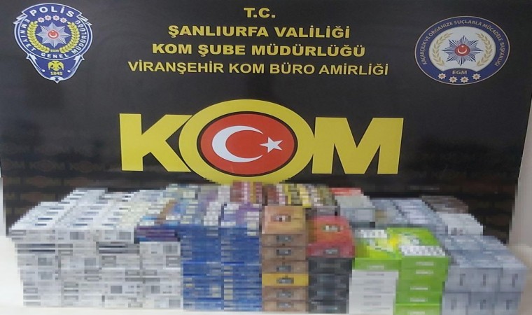 Şanlıurfada bin 660 paket kaçak sigara ele geçirildi