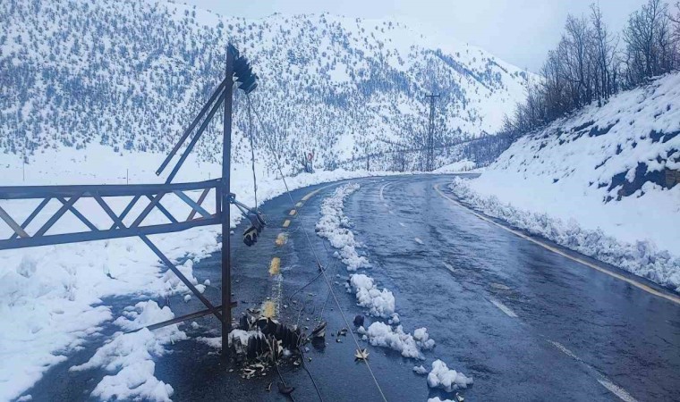 Şırnakta olumsuz hava şartlarına rağmen elektrik arızası giderildi