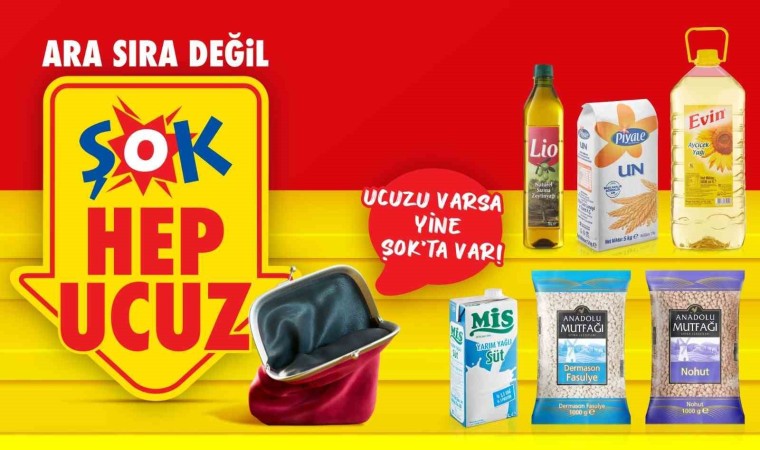 ŞOK Marketler temel ihtiyaç ürünlerinde “her gün ucuz fiyat” kampanyasını duyurdu