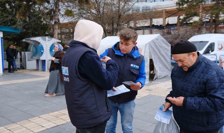 Su tasarrufuna dikkat çekmek için conta dağıttılar