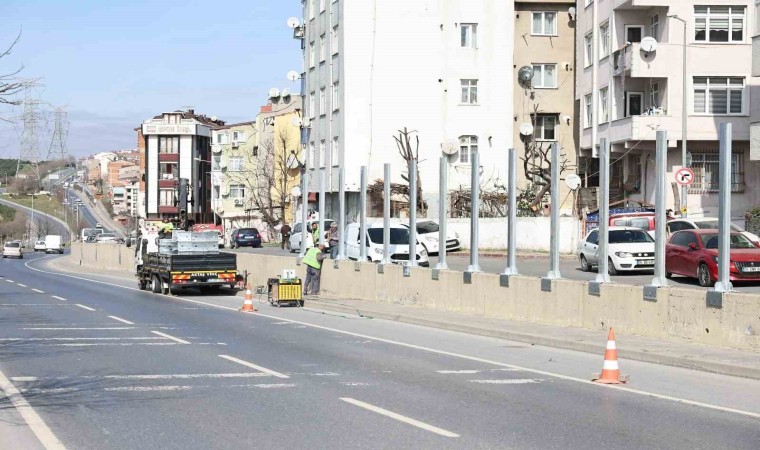 Sultangazi Belediyesinden gürültü bariyeri çalışması