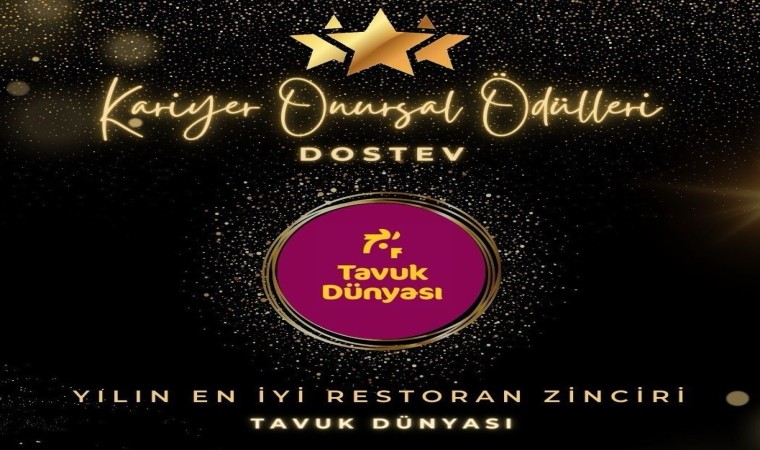 Tavuk Dünyasına ‘Yılın En İyi Restoran Zinciri ödülü