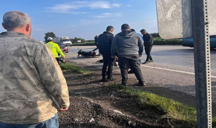 Tırla, motosiklet çarpıştı anne öldü, oğlu yaralandı