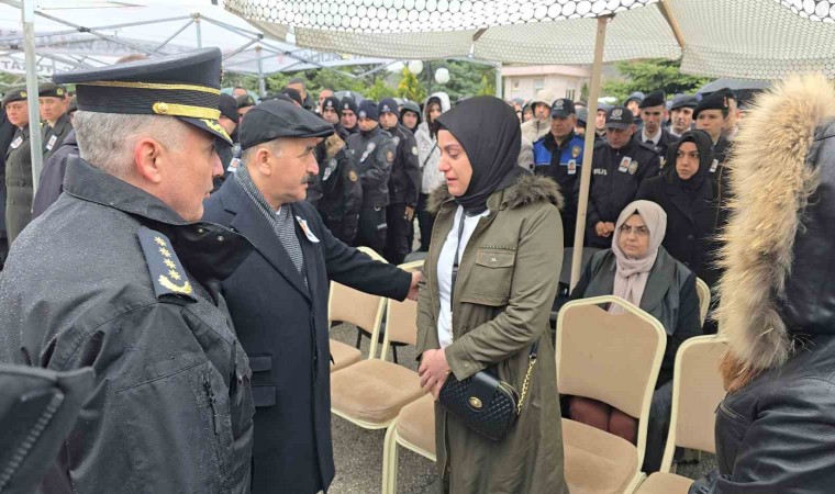 Tokatta kalp krizi sonucu vefat eden polis memuru için tören düzenlendi