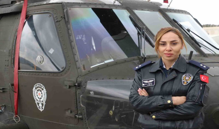 Türk Polis Teşkilatının kadın pilotu 6 yıldır gökyüzünün asayişini sağlıyor