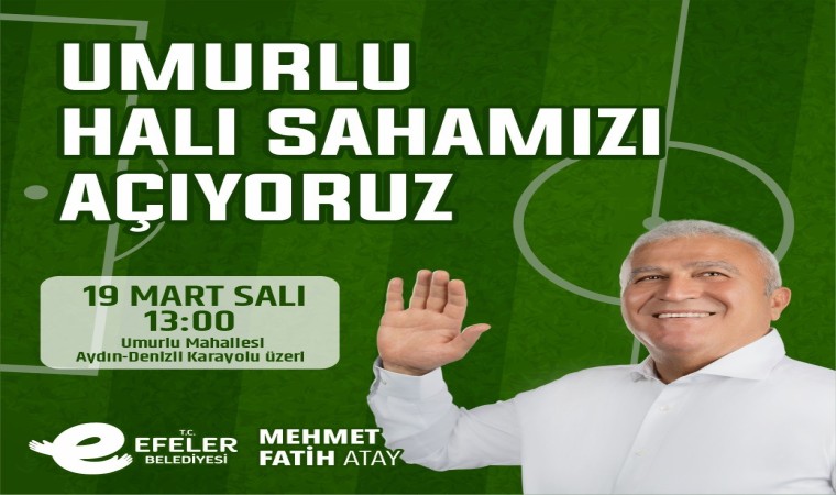 Umurludaki halı saha yarın açılıyor