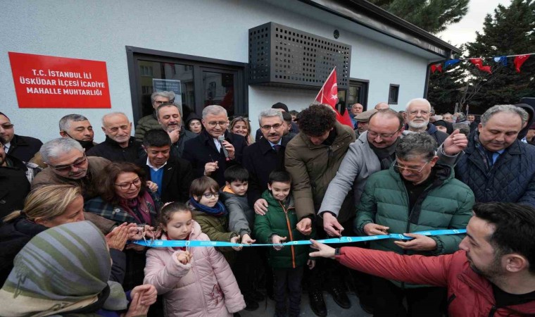 Üsküdarda İcadiye Mahallesi Muhtarlığı yenilendi