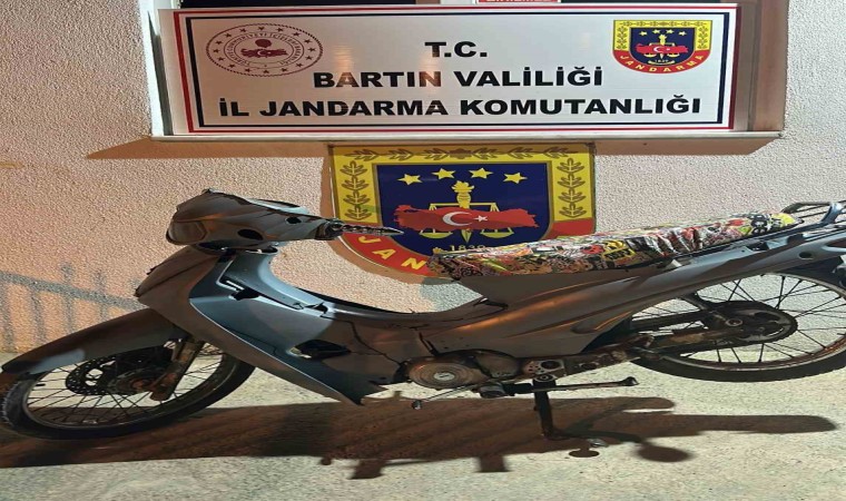 Zonguldakta çalınan motosiklet Bartında bulundu