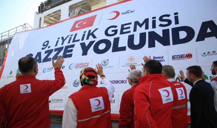 9. İyilik Gemisi Gazzeye uğurlandı