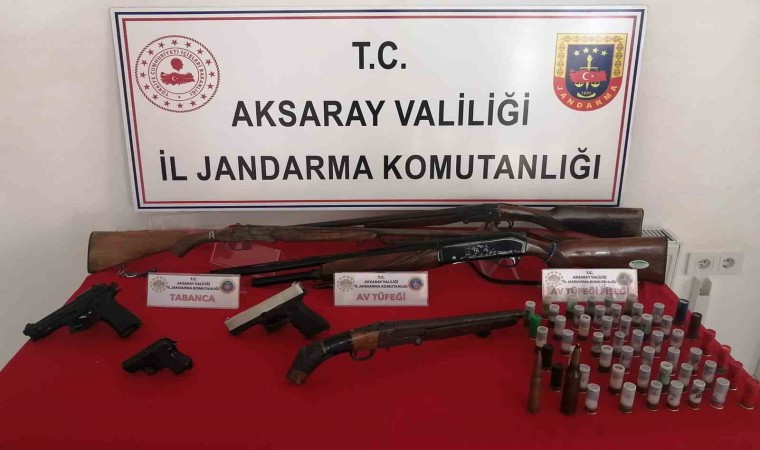 Aksaray jandarmadan silah kaçakçısına operasyon