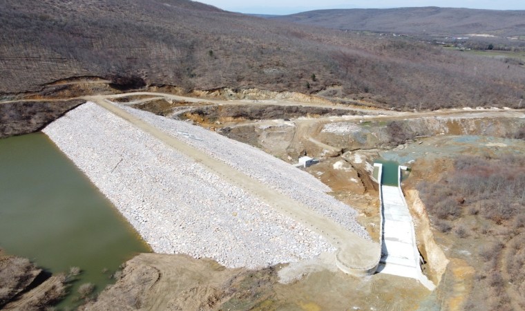 Bilecikte Elmabahçe Barajında su tutulmaya başlandı